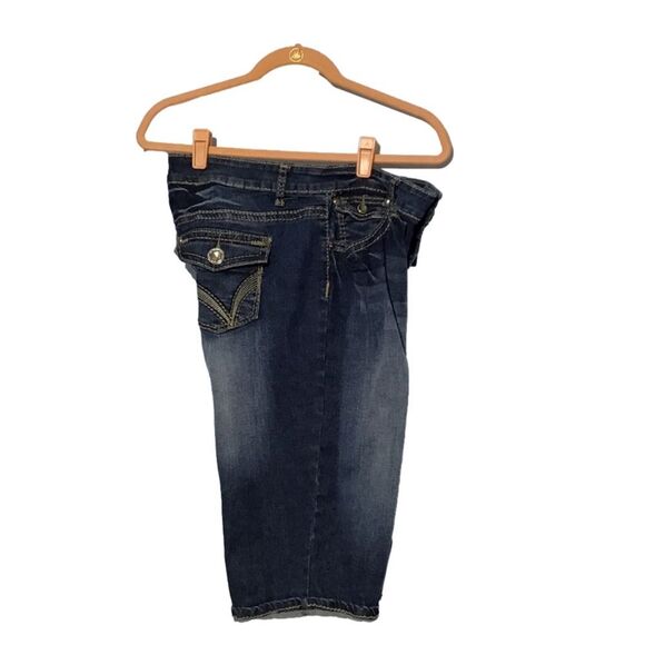 ZD Premium Missy 14 Bermuda Jean Shorts 15" Inseam - Picture 3 of 6